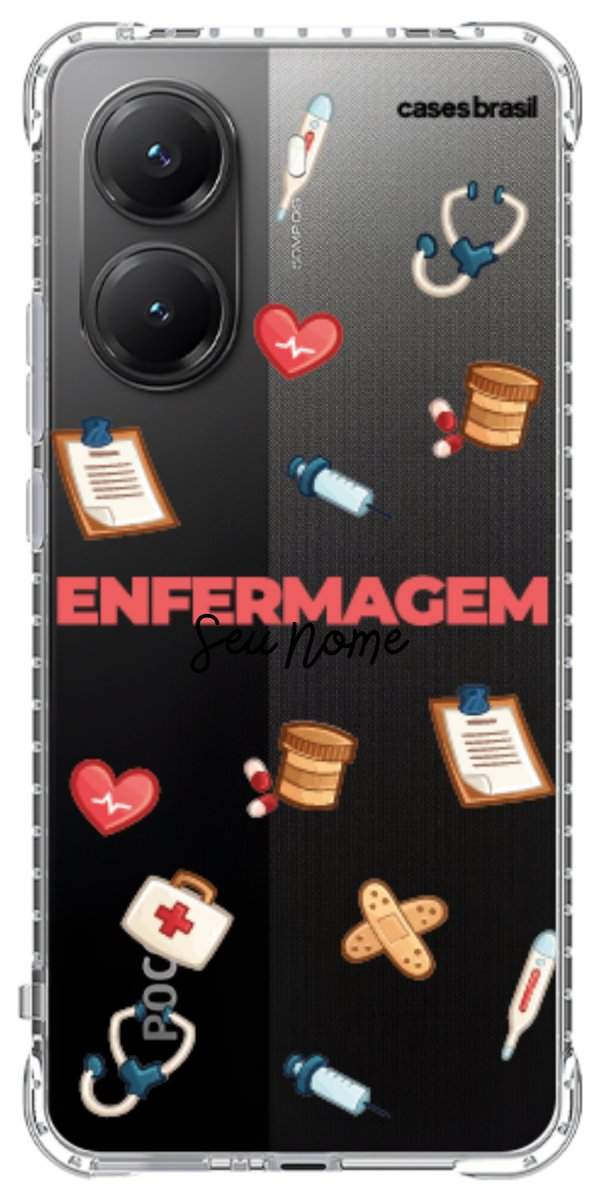 Capinha para celular Enfermagem - Profissão Com Nome