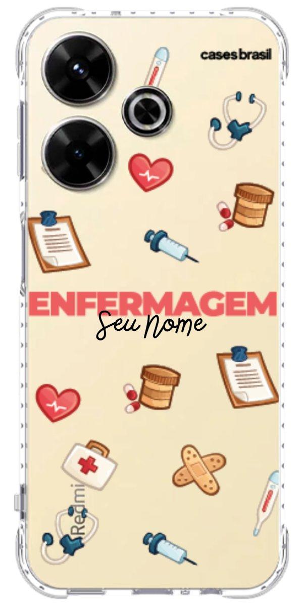 Capinha para celular Enfermagem - Profissão Com Nome