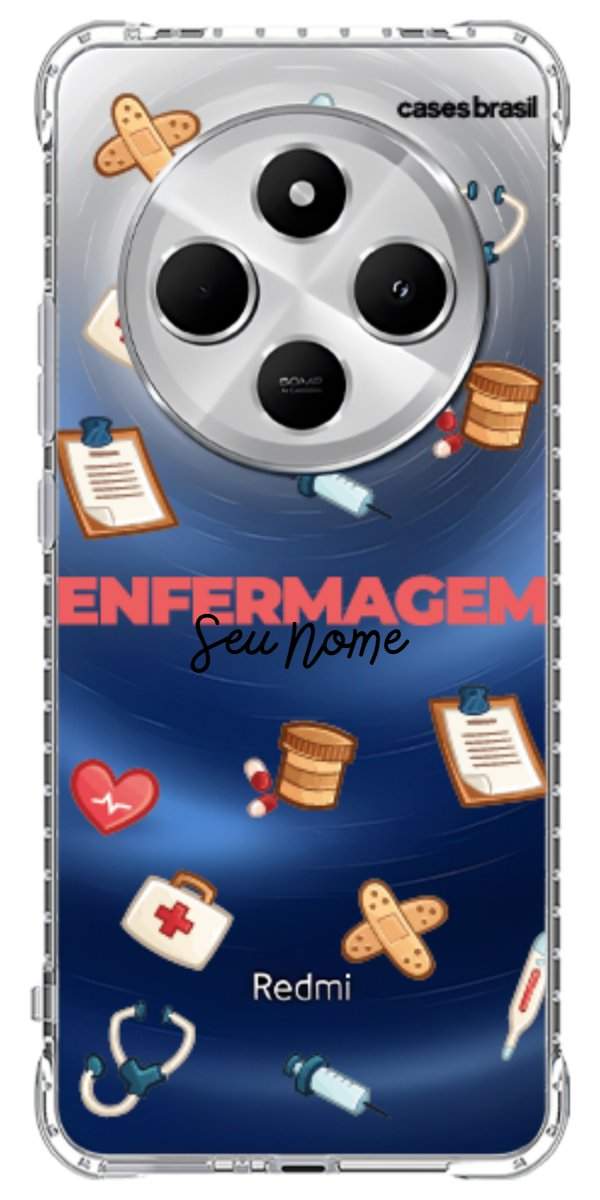 Capinha para celular Enfermagem - Profissão Com Nome