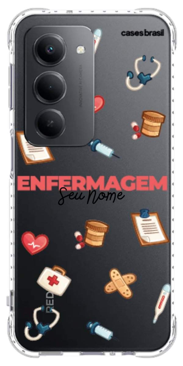 Capinha para celular Enfermagem - Profissão Com Nome