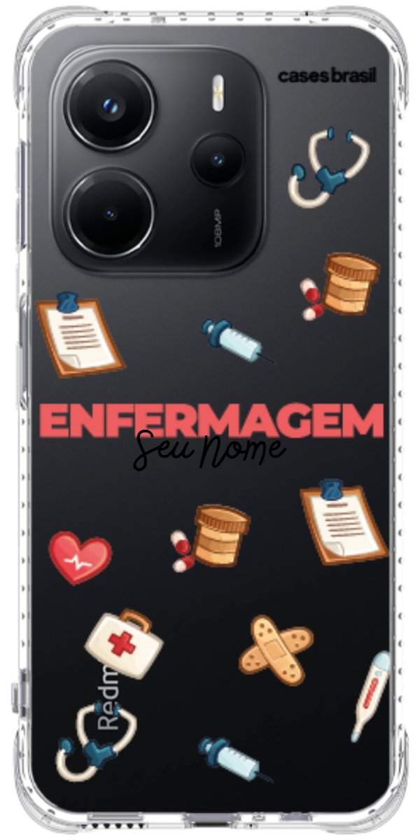 Capinha para celular Enfermagem - Profissão Com Nome