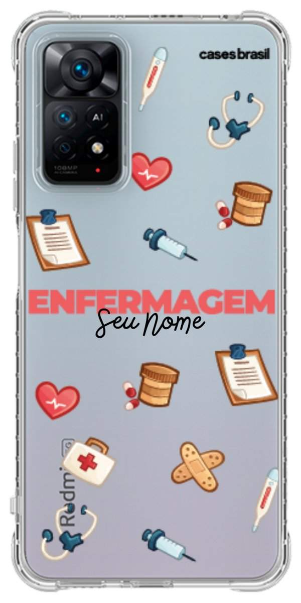 Capinha para celular Enfermagem - Profissão Com Nome