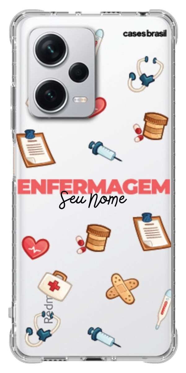 Capinha para celular Enfermagem - Profissão Com Nome