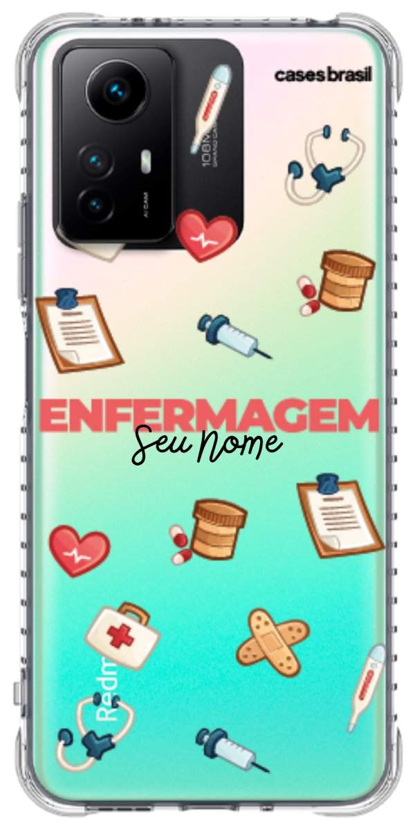 Capinha para celular Enfermagem - Profissão Com Nome
