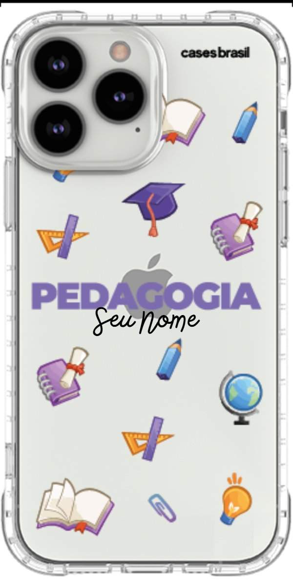 Capinha para Celular Pedagogia - Profissão Com Nome