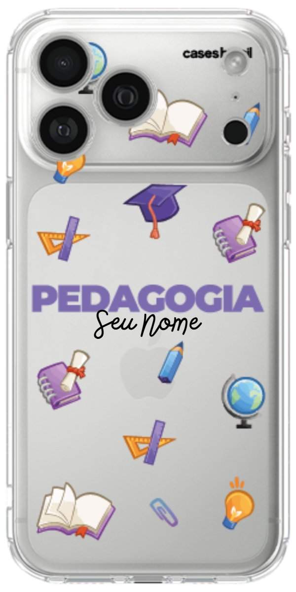 Capinha para Celular Pedagogia - Profissão Com Nome