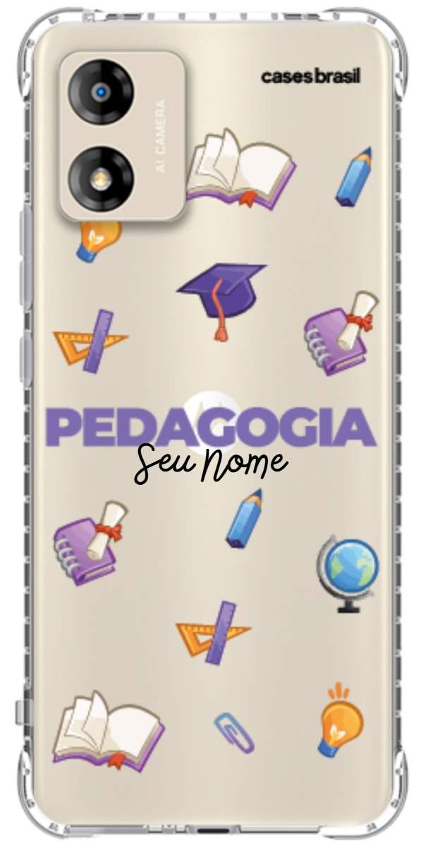 Capinha para Celular Pedagogia - Profissão Com Nome