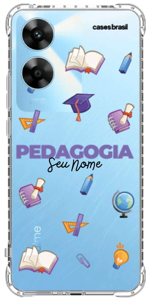 Capinha para Celular Pedagogia - Profissão Com Nome