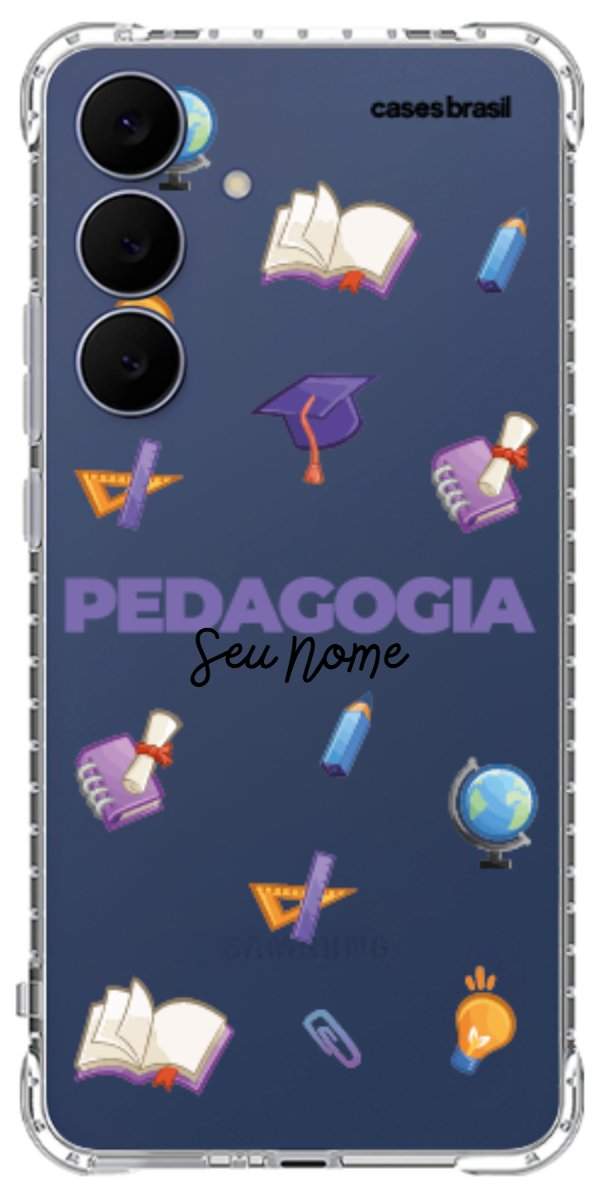Capinha para Celular Pedagogia - Profissão Com Nome