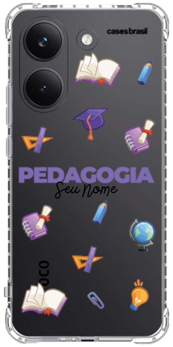 Capinha para Celular Pedagogia - Profissão Com Nome