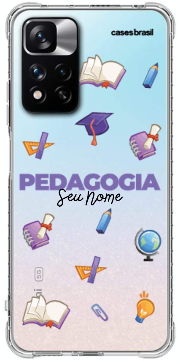 Capinha para Celular Pedagogia - Profissão Com Nome