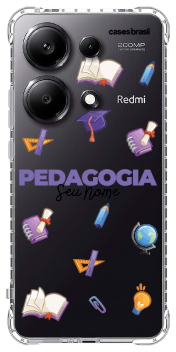 Capinha para Celular Pedagogia - Profissão Com Nome