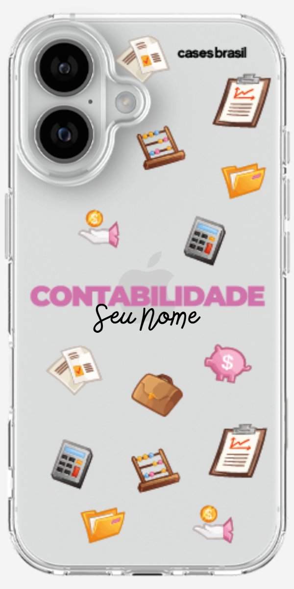 Capinha para celular Contabilidade - Profissão Com Nome