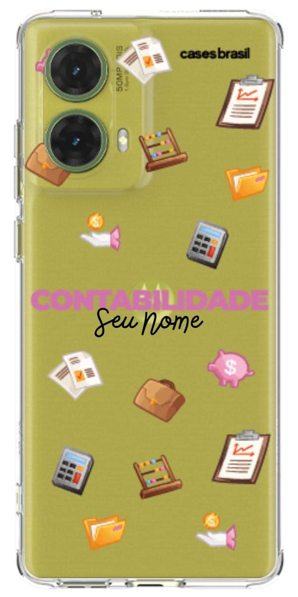 Capinha para celular Contabilidade - Profissão Com Nome