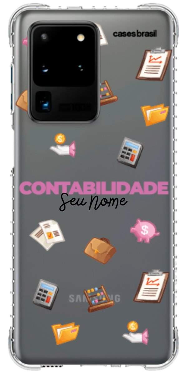 Capinha para celular Contabilidade - Profissão Com Nome