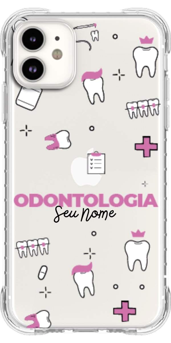 Capinha para Celular Odontologia - Profissão Com Nome
