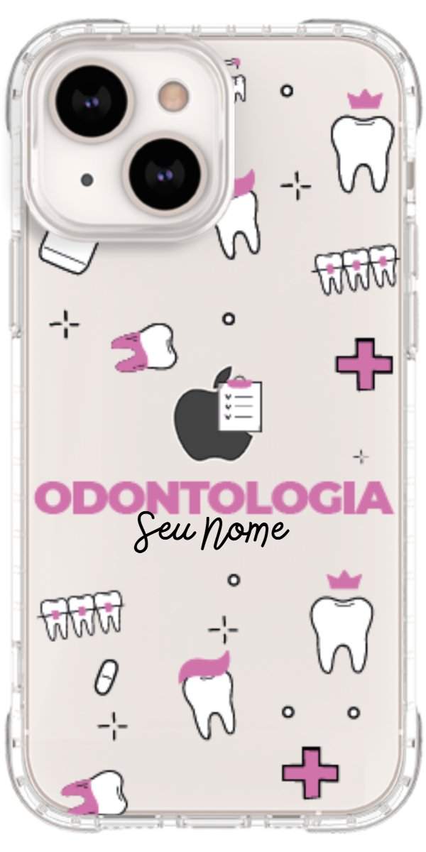 Capinha para Celular Odontologia - Profissão Com Nome