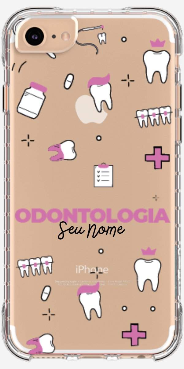 Capinha para Celular Odontologia - Profissão Com Nome