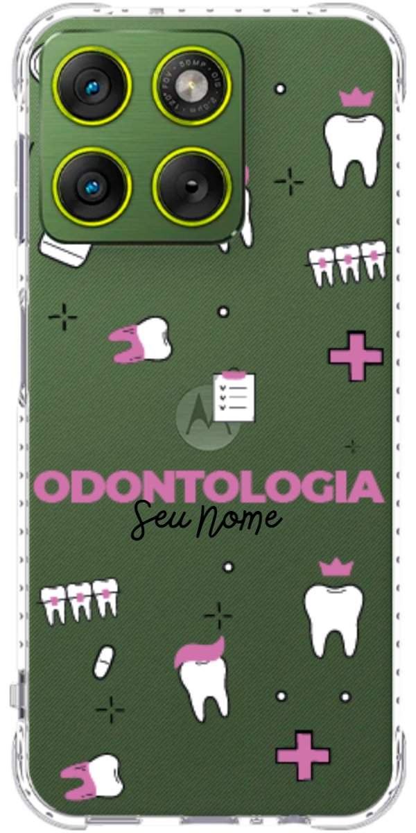 Capinha para Celular Odontologia - Profissão Com Nome