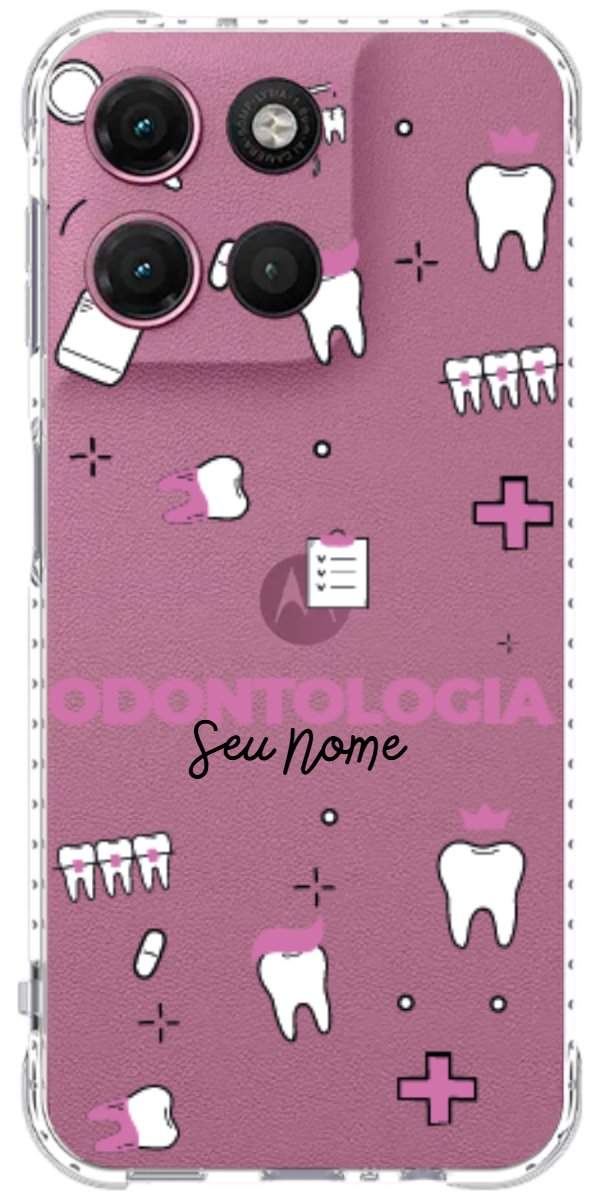 Capinha para Celular Odontologia - Profissão Com Nome