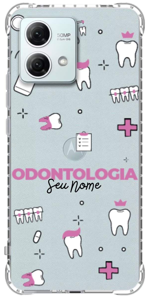 Capinha para Celular Odontologia - Profissão Com Nome