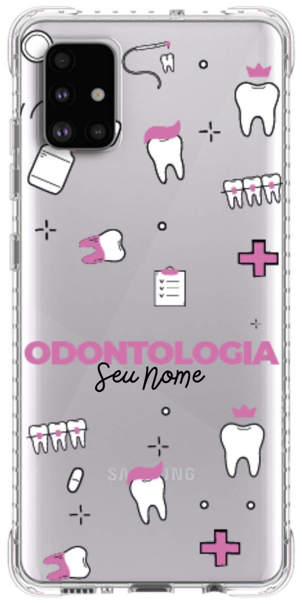 Capinha para Celular Odontologia - Profissão Com Nome
