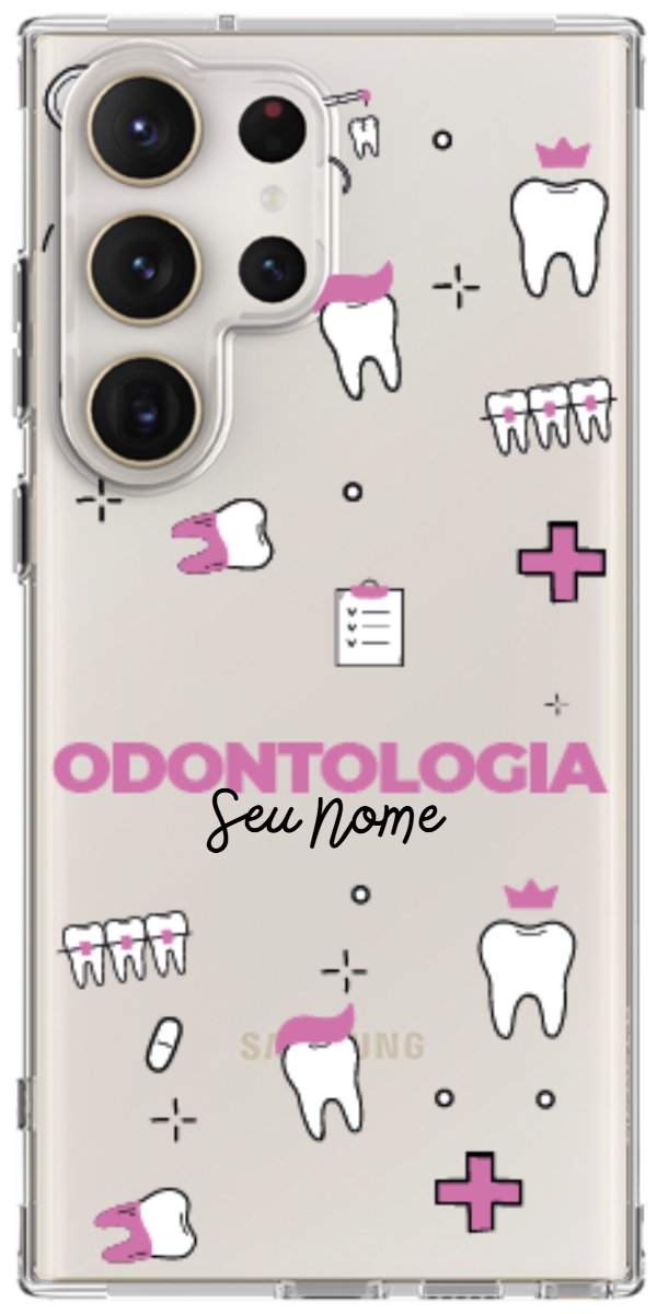 Capinha para Celular Odontologia - Profissão Com Nome