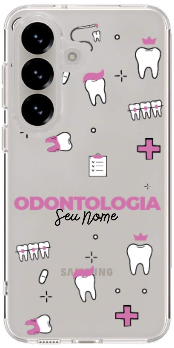Capinha para Celular Odontologia - Profissão Com Nome