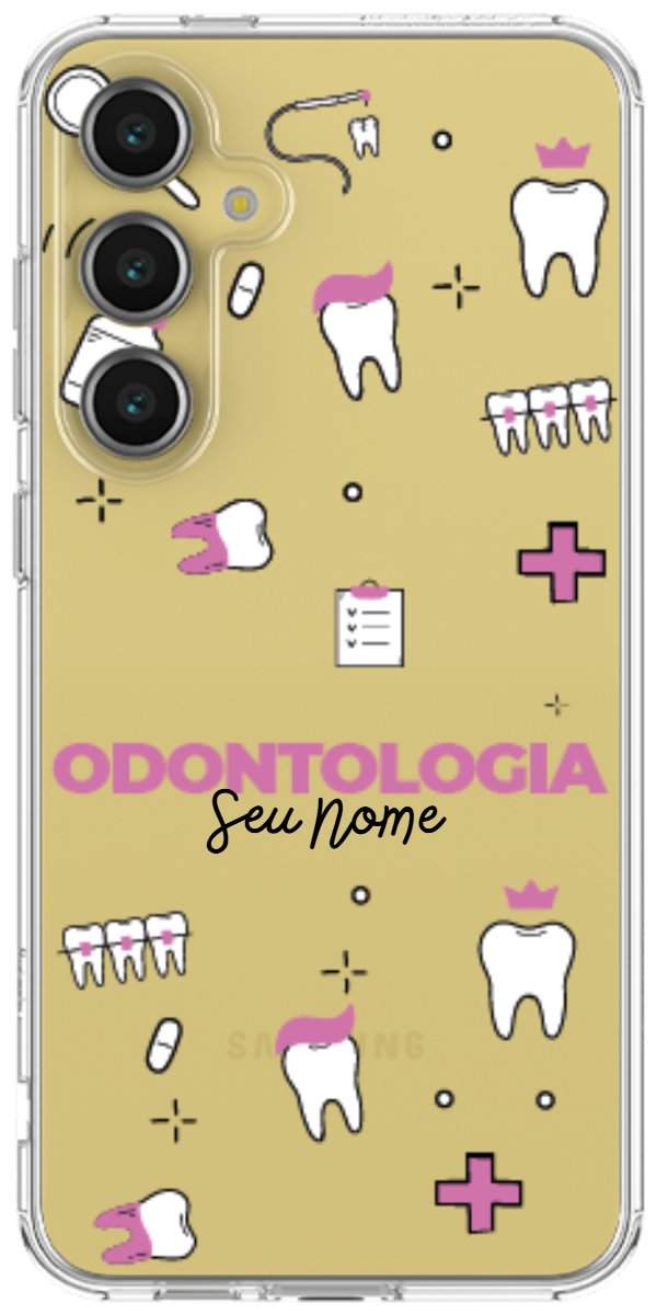 Capinha para Celular Odontologia - Profissão Com Nome