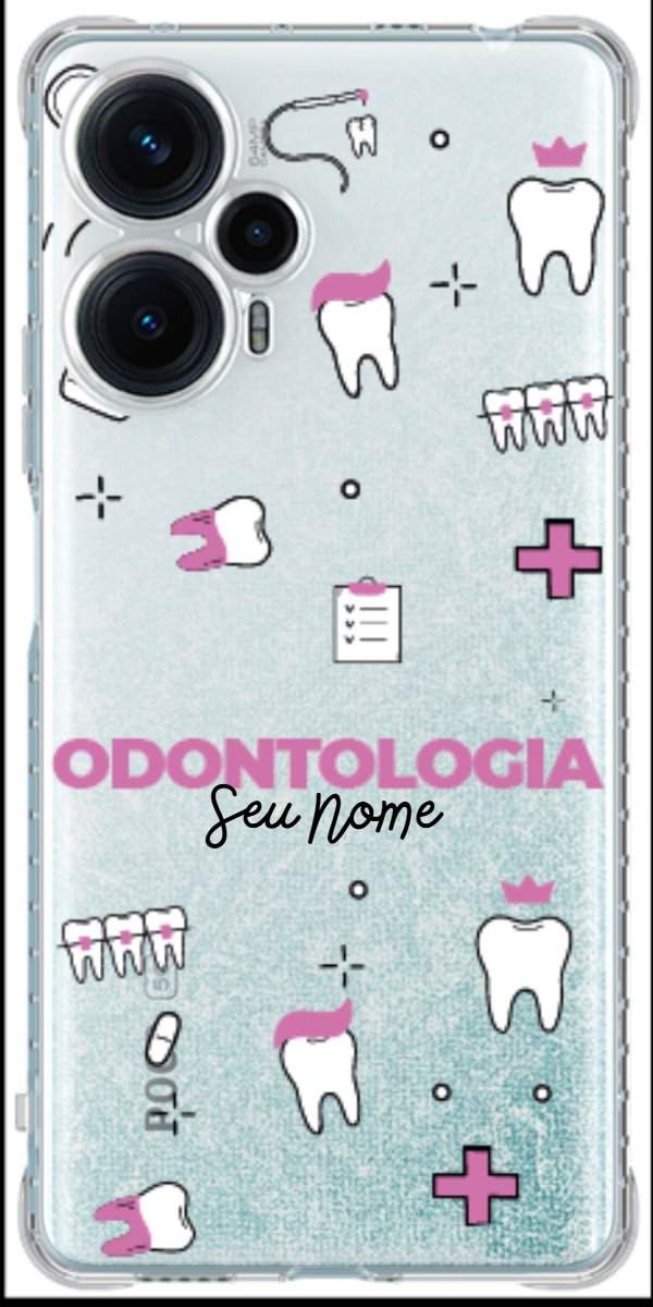 Capinha para Celular Odontologia - Profissão Com Nome
