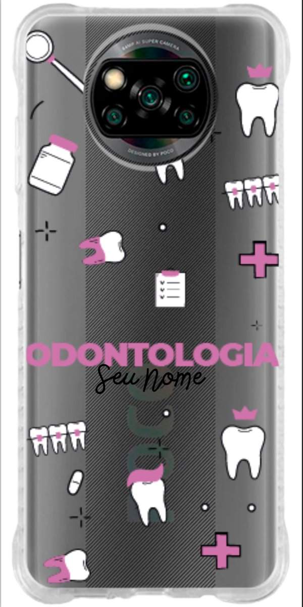 Capinha para Celular Odontologia - Profissão Com Nome