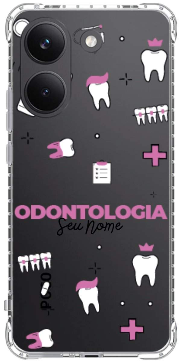 Capinha para Celular Odontologia - Profissão Com Nome
