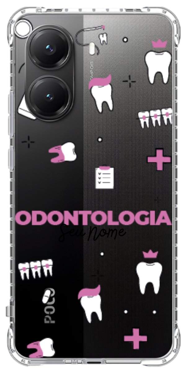 Capinha para Celular Odontologia - Profissão Com Nome