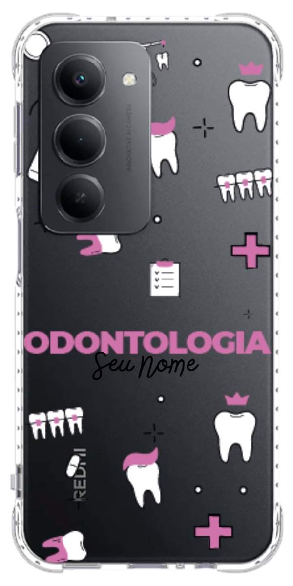 Capinha para Celular Odontologia - Profissão Com Nome