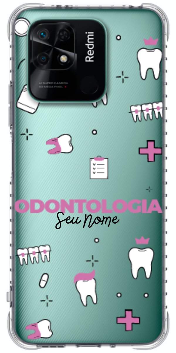 Capinha para Celular Odontologia - Profissão Com Nome