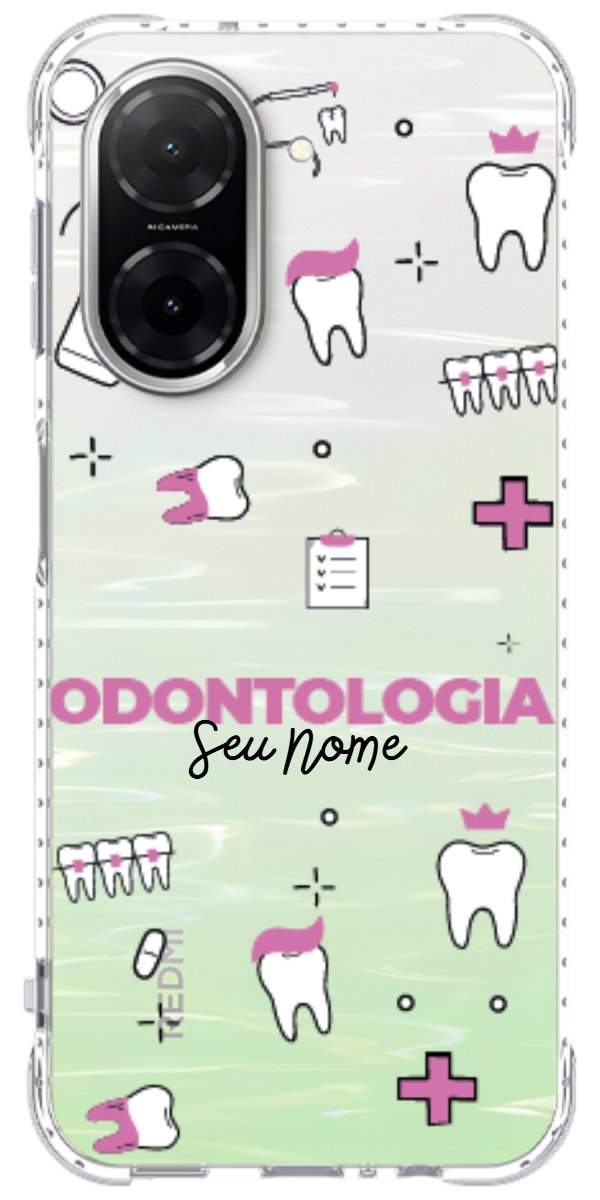 Capinha para Celular Odontologia - Profissão Com Nome