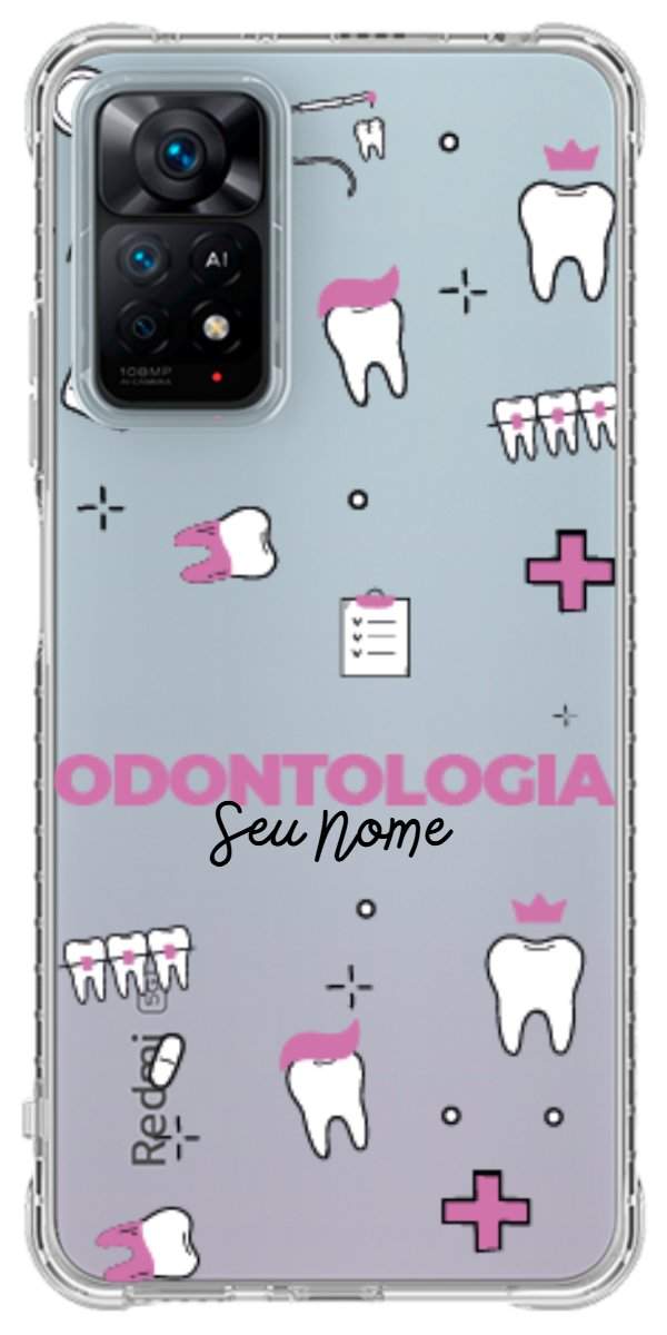 Capinha para Celular Odontologia - Profissão Com Nome