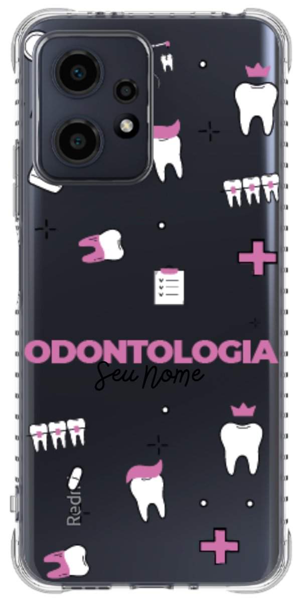 Capinha para Celular Odontologia - Profissão Com Nome