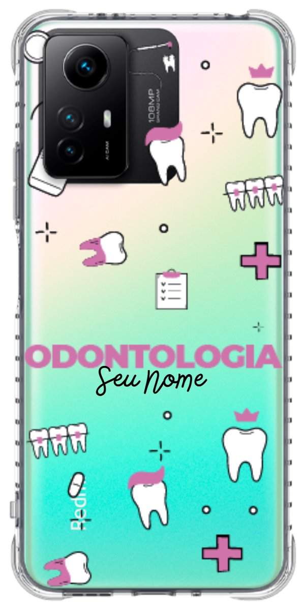 Capinha para Celular Odontologia - Profissão Com Nome