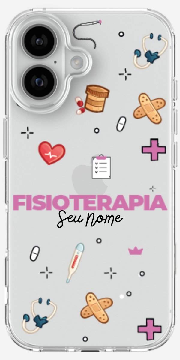 Capinha para celular Fisioterapia - Profissão Com Nome
