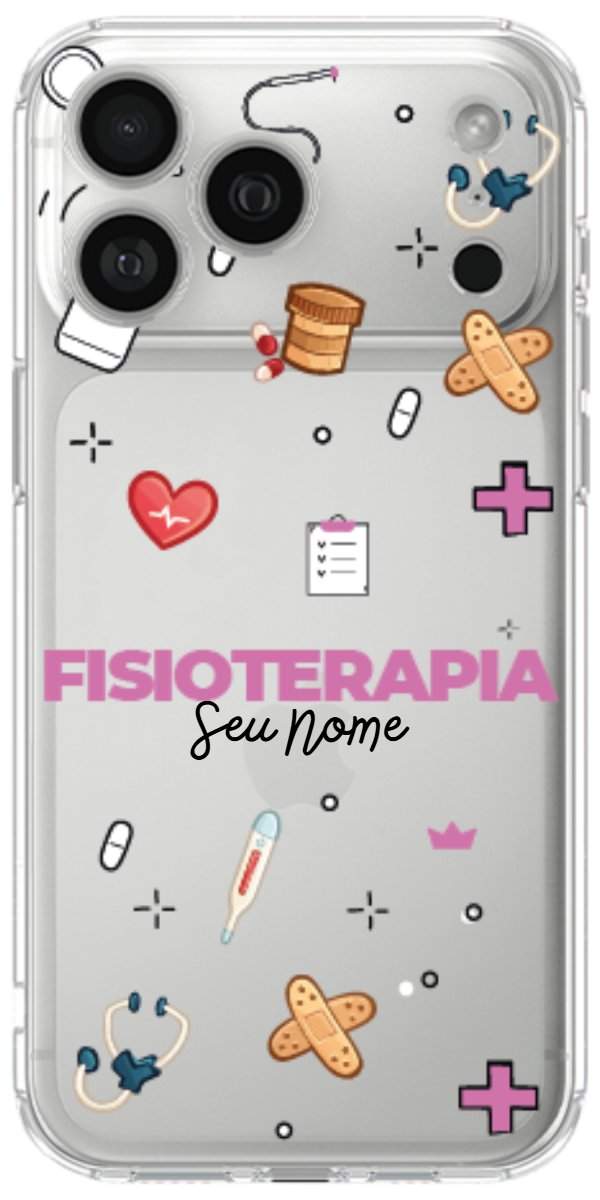 Capinha para celular Fisioterapia - Profissão Com Nome