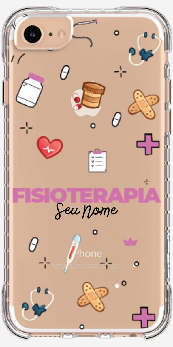 Capinha para celular Fisioterapia - Profissão Com Nome