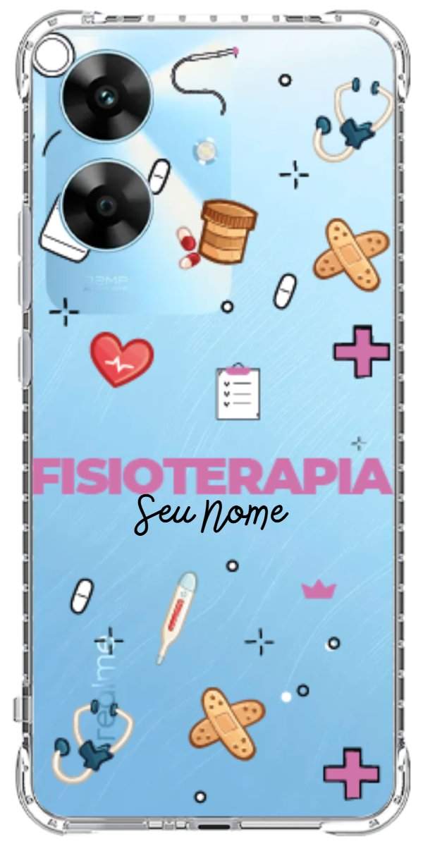 Capinha para celular Fisioterapia - Profissão Com Nome