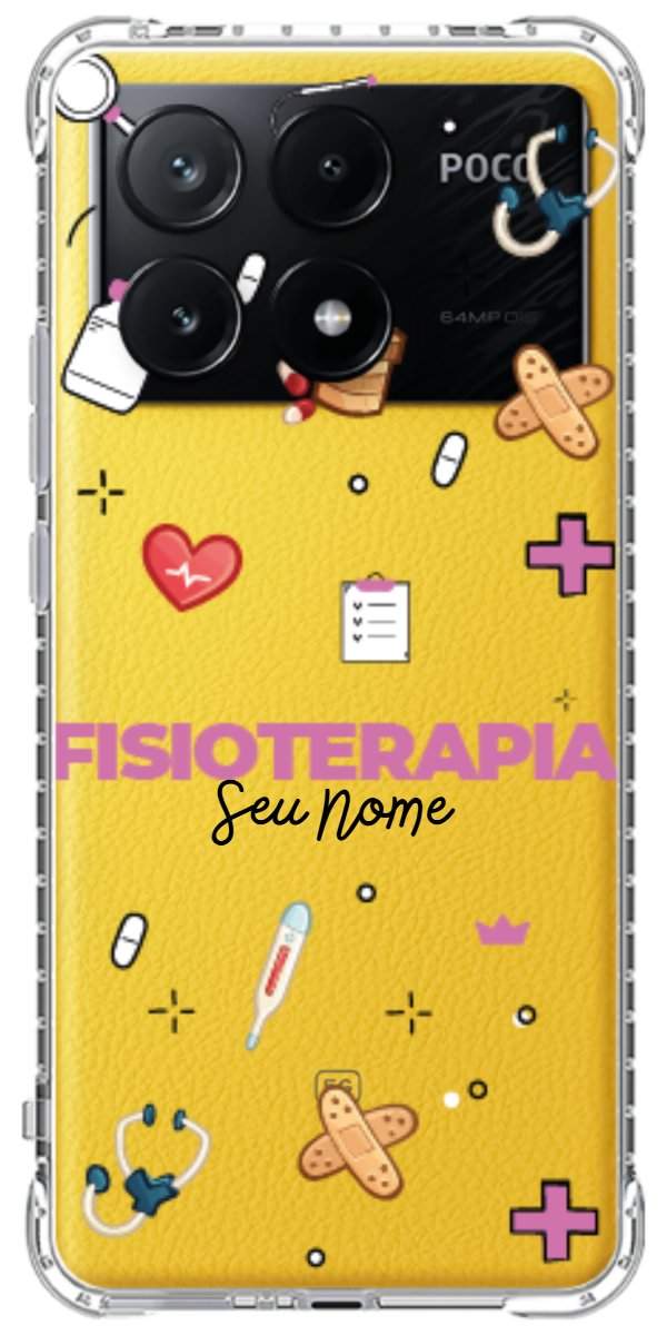 Capinha para celular Fisioterapia - Profissão Com Nome