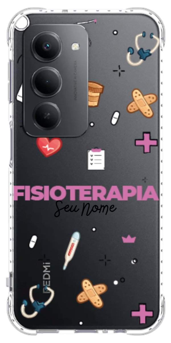 Capinha para celular Fisioterapia - Profissão Com Nome