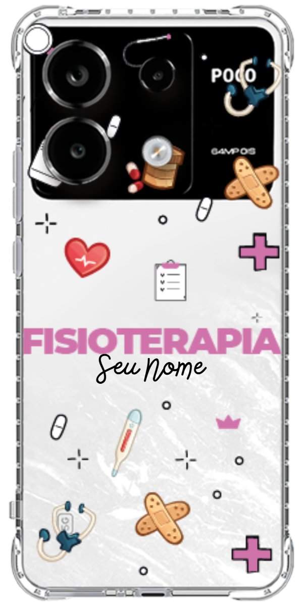 Capinha para celular Fisioterapia - Profissão Com Nome