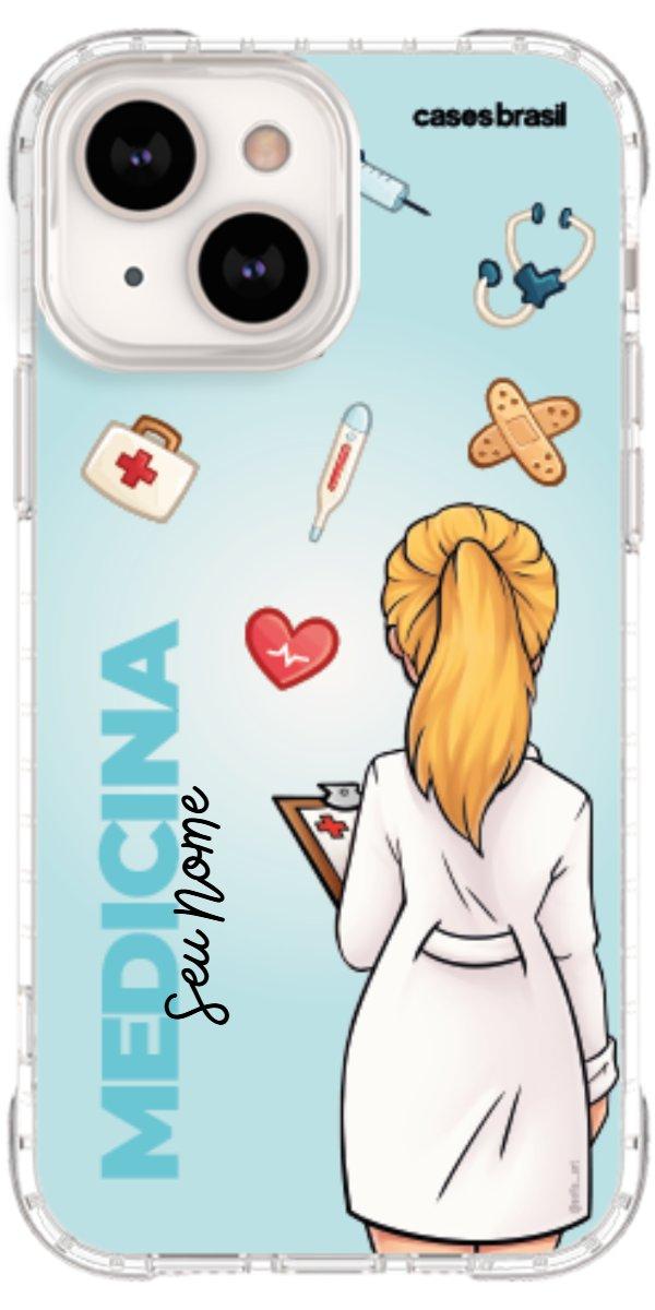 Capinha para celular Medicina - Boneca Profissão Com Fundo