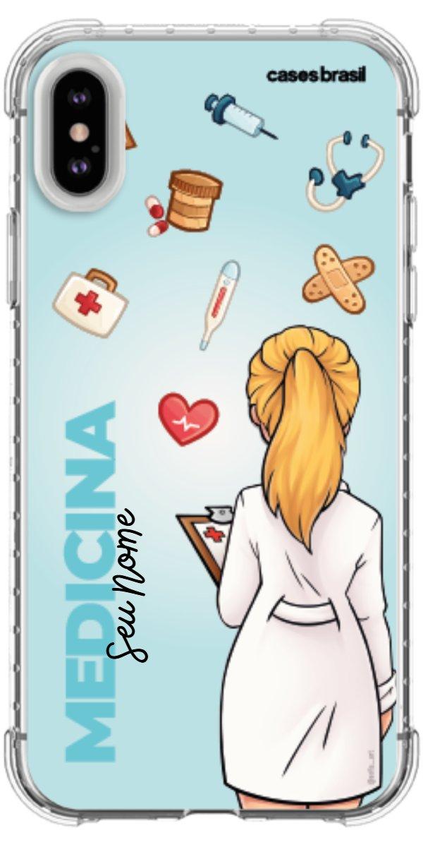 Capinha para celular Medicina - Boneca Profissão Com Fundo