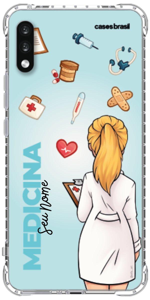 Capinha para celular Medicina - Boneca Profissão Com Fundo