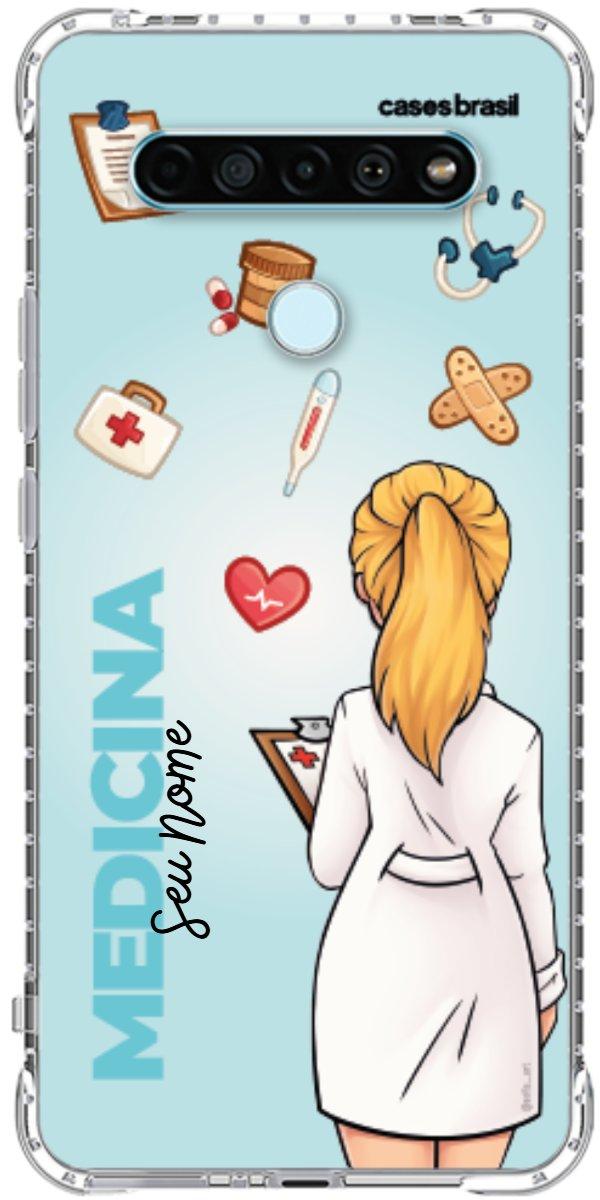 Capinha para celular Medicina - Boneca Profissão Com Fundo